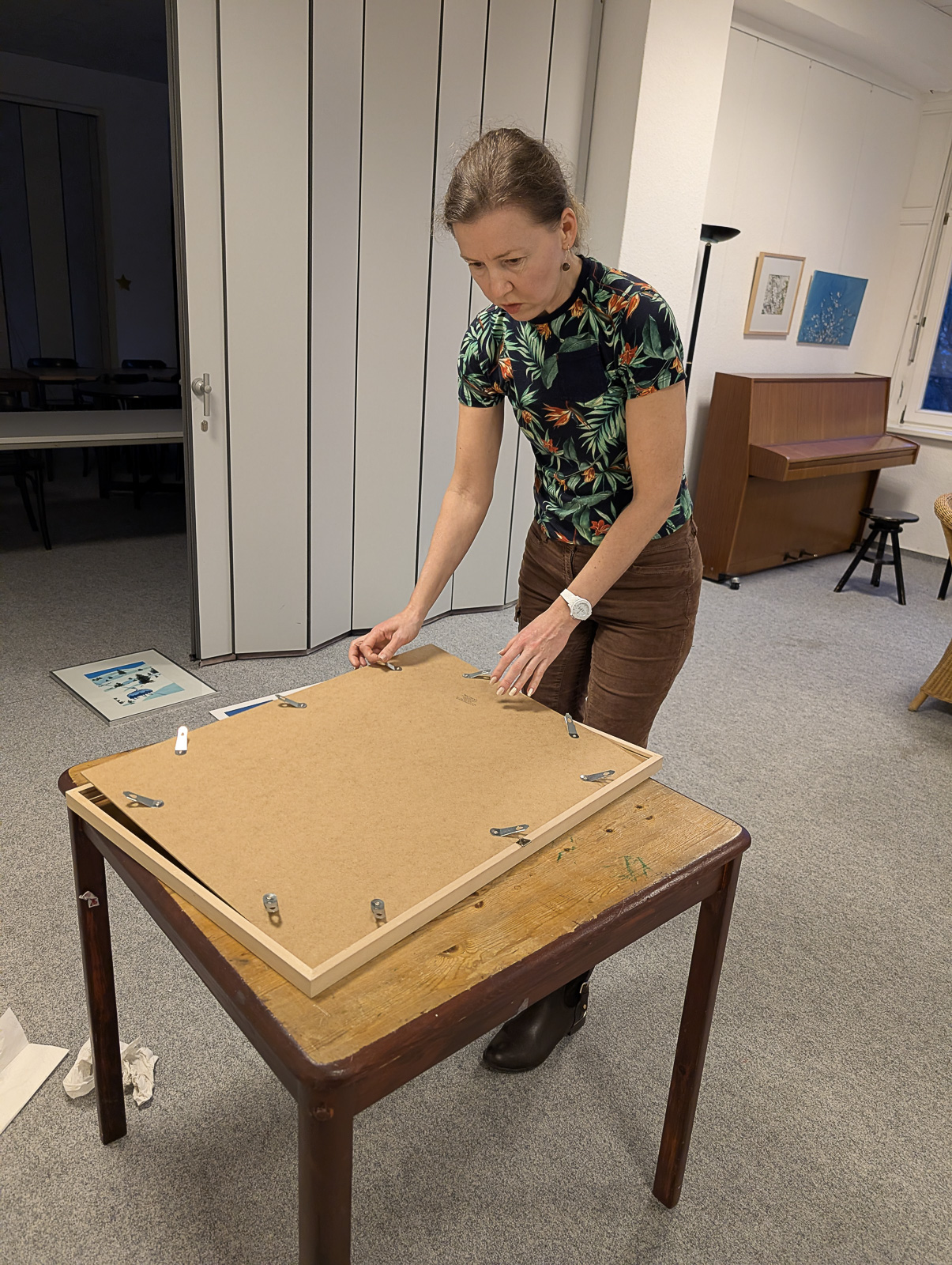 20260213 Elena Lauf Ausstellungsaufbau 2