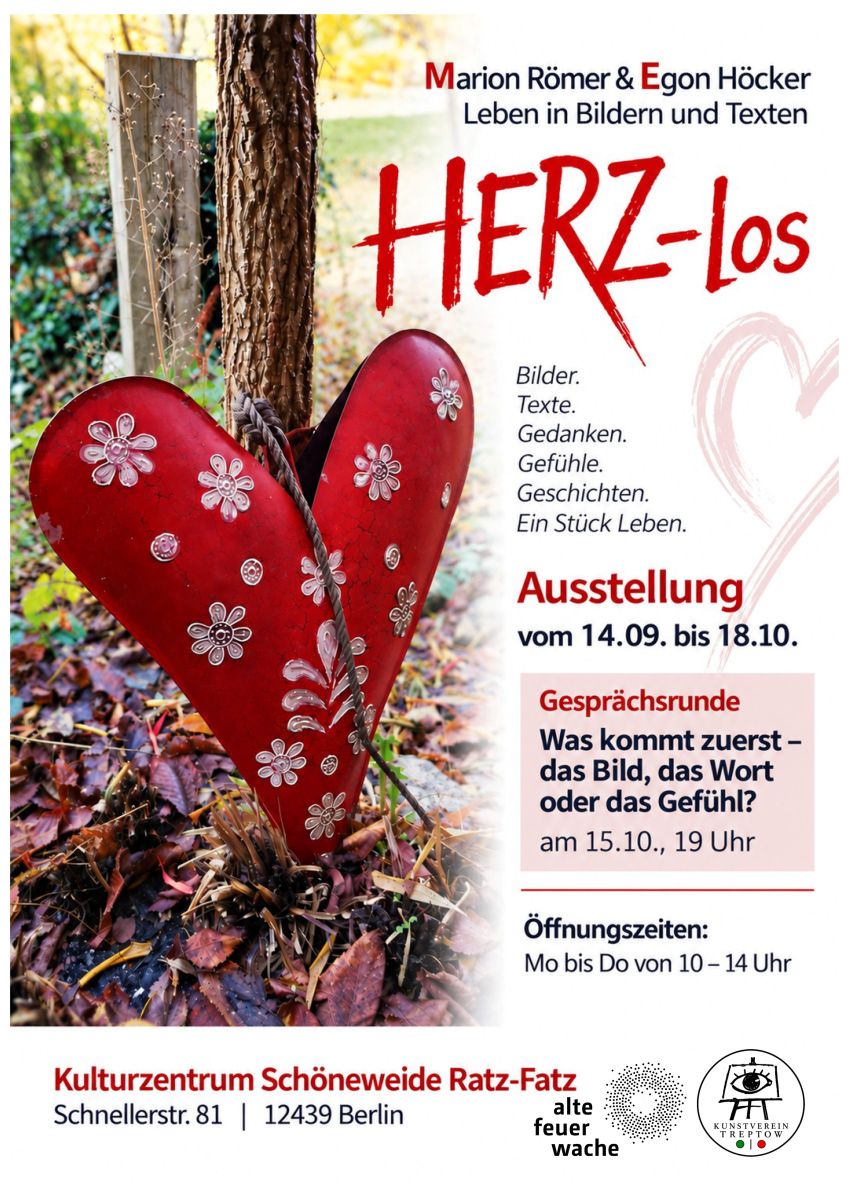 Plakat Herz los www