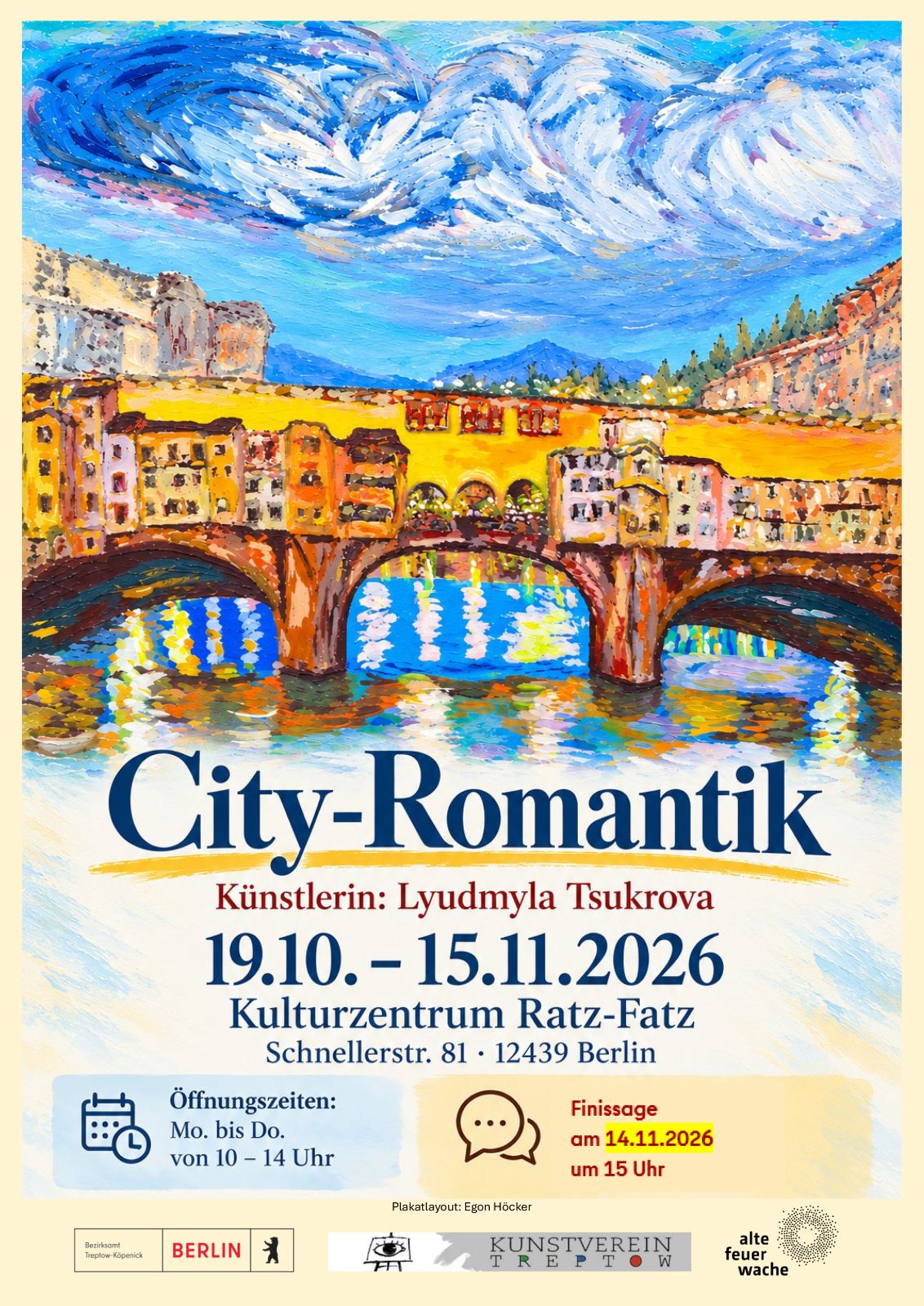 Finissage Plakat   City Romantik www